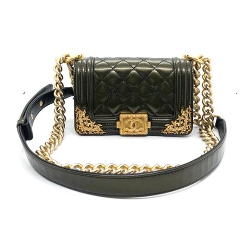 olive green chanel boy bag|chanel bags for boys.